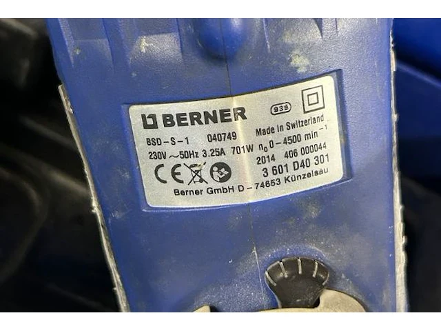 Berner schroefmachine - afbeelding 5 van  6