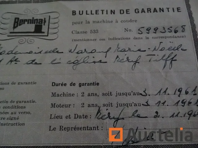 Bernina naaimachine klasse 533 van 1959 - afbeelding 14 van  14