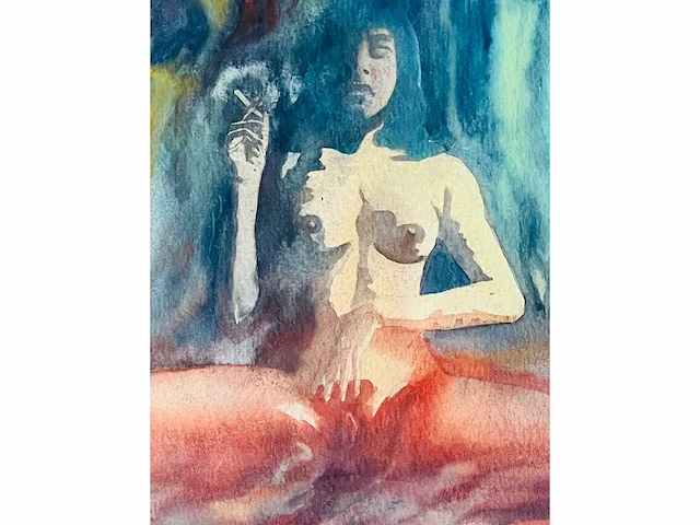 Bert post - aquarel - afbeelding 1 van  8