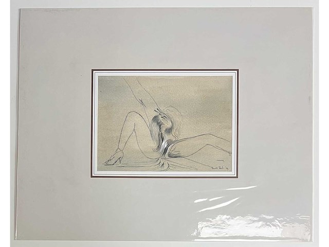 Bert post - erotische compositie - opgehoogde tekening - afbeelding 4 van  7