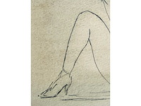 Bert post - erotische compositie - opgehoogde tekening - afbeelding 5 van  7