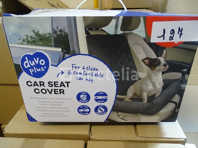Beschermhoes voor de autostoel 99x58x12cm zwart winkelwaarde: 45 € duvo - afbeelding 1 van  2
