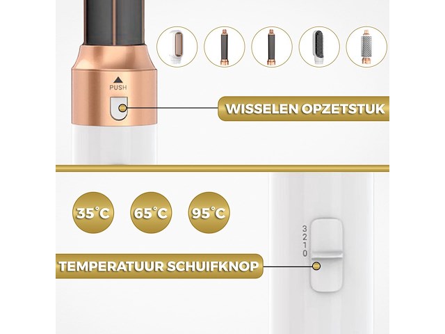 Besjaar airstyler krultang 5 in 1 - afbeelding 3 van  4