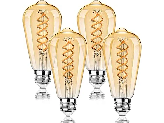 Beslam e27 st64 vintage led-lamp - afbeelding 1 van  3