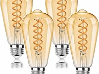 Beslam e27 st64 vintage led-lamp - afbeelding 1 van  3