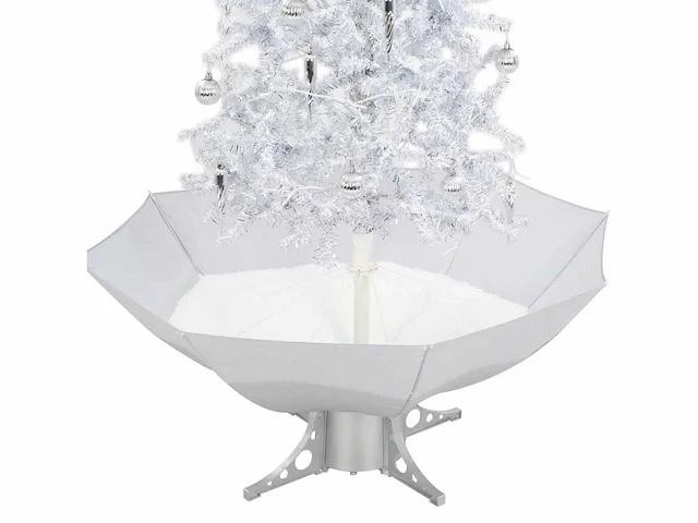 Besneeuwde kerstboom met parasolvoet wit 170 cm - afbeelding 3 van  22