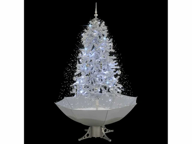 Besneeuwde kerstboom met parasolvoet wit 170 cm - afbeelding 21 van  22