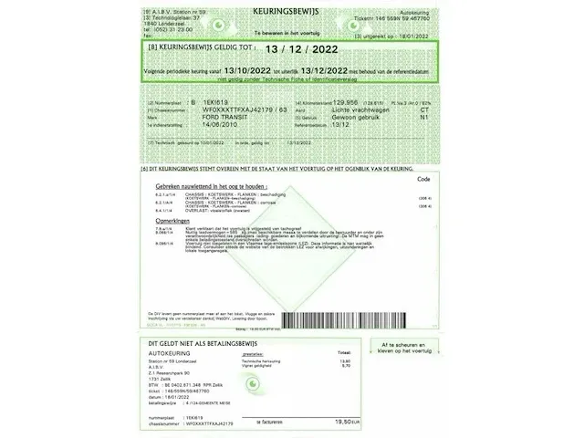 Bestelwagen ford transit 85t260 - afbeelding 7 van  21