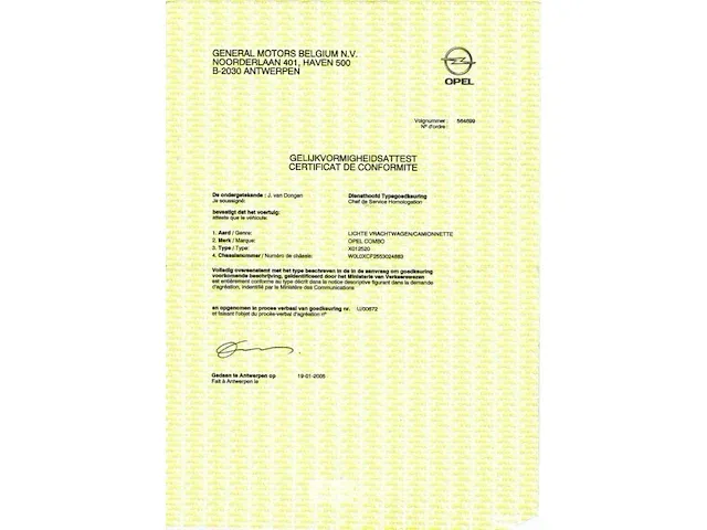 Bestelwagen opel combo 1.7 cdti - afbeelding 3 van  21