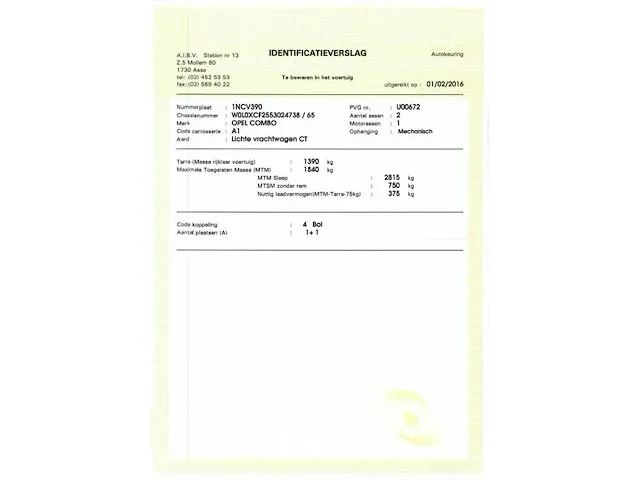 Bestelwagen opel combo 1.7 cdti - afbeelding 4 van  19