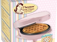 Bestron mini-wafelijzer - blauw - afbeelding 2 van  4