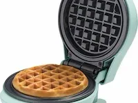 Bestron mini-wafelijzer voor klassieke wafels, wafelijzer met antiaanbaklaag, , retro design, 550 watt - afbeelding 2 van  4