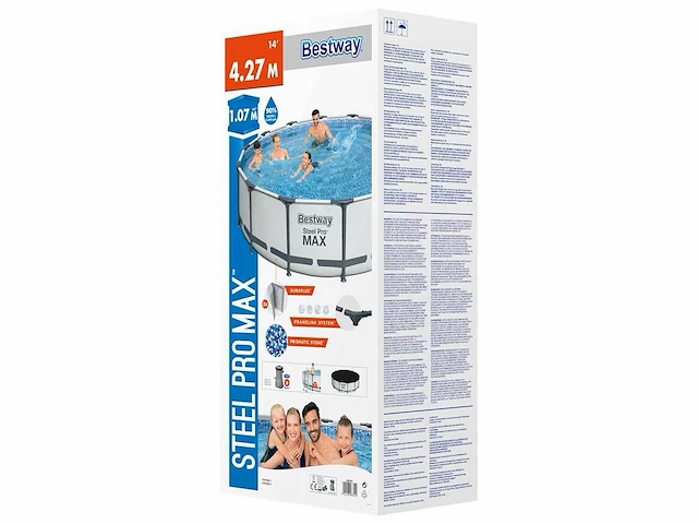 Bestway steel pro max zwembadset 427x107 cm - gratis verzending alleen in belgië - afbeelding 9 van  9
