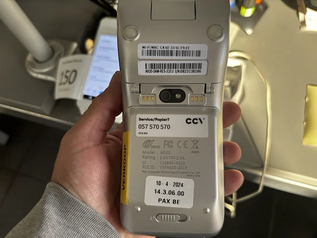 Betaalterminal ccv a920 - afbeelding 2 van  3