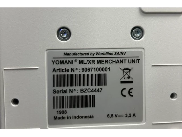 Betaalterminal worldline yomani - afbeelding 5 van  5