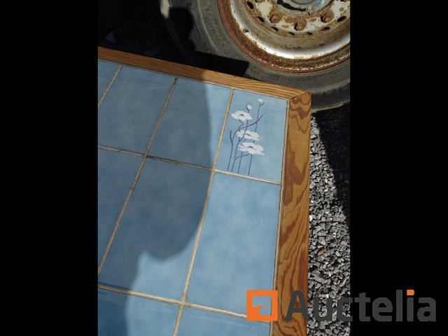 Betegelde grenen tafel - afbeelding 3 van  4