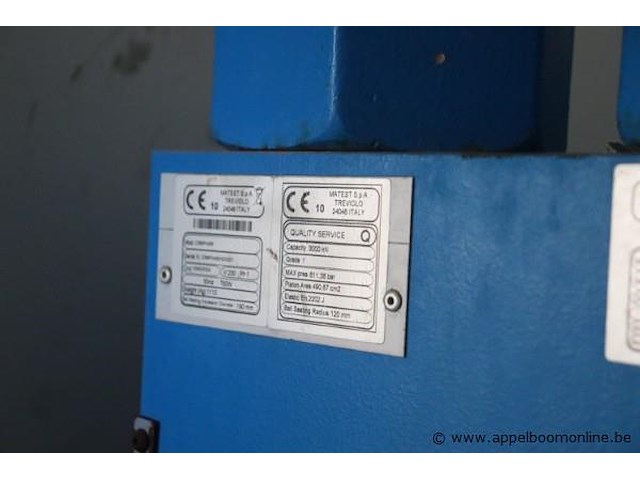 Betoncontrole en test installatie matest quality service vv digitale tesunit cyberplus, cap 3000kn - afbeelding 3 van  3
