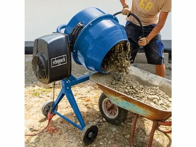Betonmixer scheppach mix125 | 230 v | 550 w | 125 l - afbeelding 1 van  9