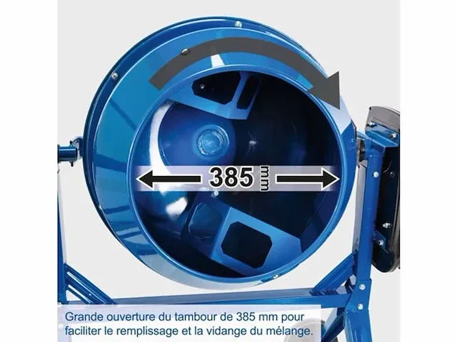 Betonmixer scheppach mix125 | 230 v | 550 w | 125 l - afbeelding 6 van  9