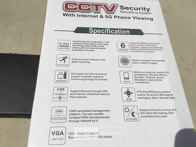 Beveiligingssystem cctv 5g - afbeelding 7 van  8