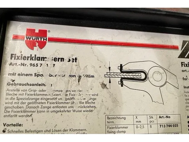 Bevestigingsklemmenset zebra würth - afbeelding 2 van  3
