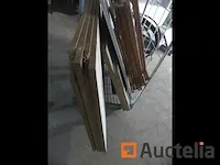 Bewaar roltafel, spaanplaat schragen - afbeelding 1 van  6