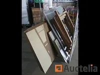 Bewaar roltafel, spaanplaat schragen - afbeelding 2 van  6