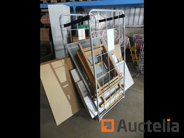 Bewaar roltafel, spaanplaat schragen - afbeelding 4 van  6