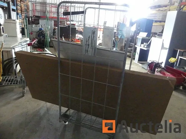 Bewaar roltafel, spaanplaat schragen - afbeelding 5 van  6