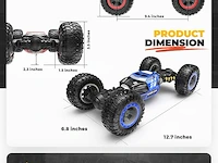 Bezgar off road transform racing car (blauw) - afbeelding 2 van  4