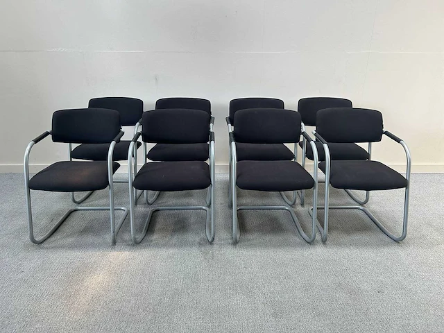 Bezoekersstoel - waiting room chairs (8x) - afbeelding 1 van  6