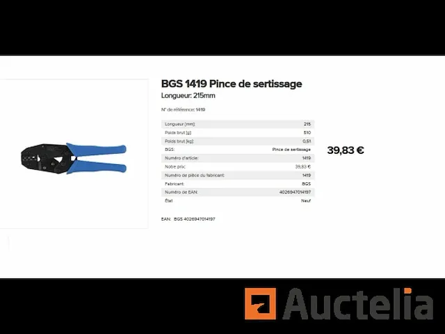 Bgs 1419 krimpklem - afbeelding 1 van  1