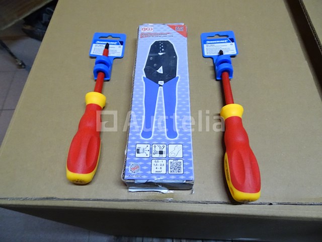 Bgs 1419 krimptang, 2 pz2 kruisschroevendraaiers - afbeelding 1 van  7