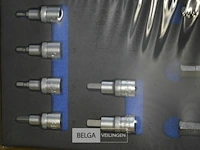 Bgs gereedschapmodule 1/3: dopsleutelset binnenzeskant 12-dlg - afbeelding 4 van  4