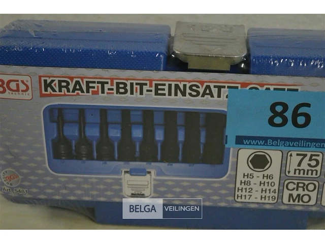Bgs kracht dopsleutelbitset 8-dlg. - afbeelding 3 van  3