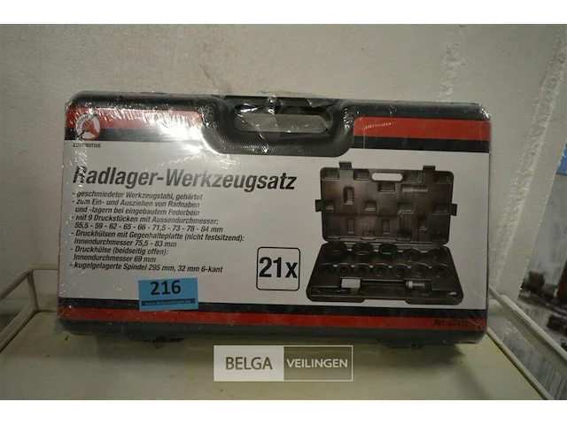 Bgs technic wiellager gereedschapset universeel 21-dlg - afbeelding 2 van  4