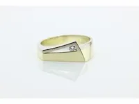 Bi-color ring diamonde - afbeelding 1 van  7