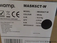 Biamp apart mask6ct-w speaker, 2 stuks, kleur wit - afbeelding 4 van  4