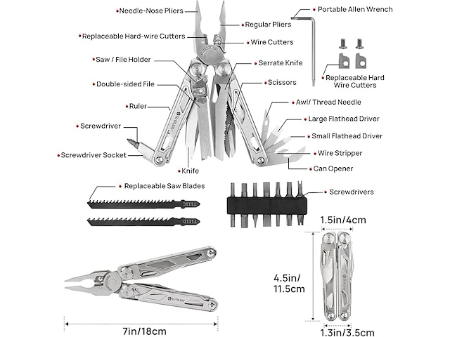 Bibury multifunctioneel gereedschap - afbeelding 3 van  4
