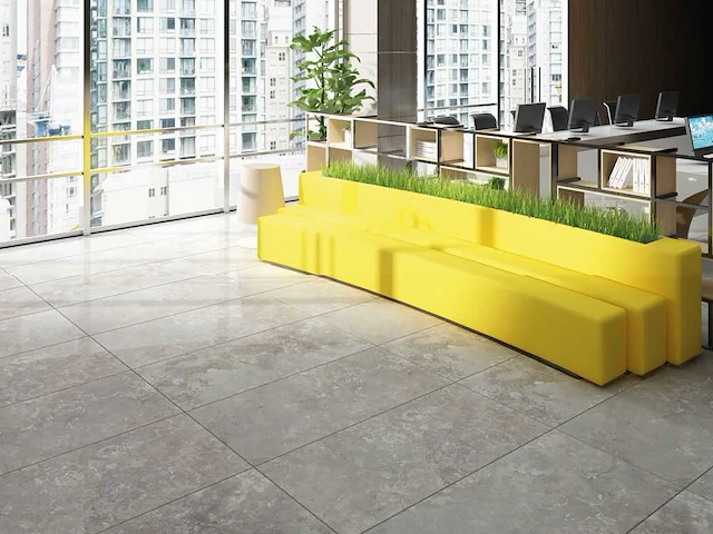 Bien gris travertino mat 100x100 cm tegel 60 m² - afbeelding 5 van  12