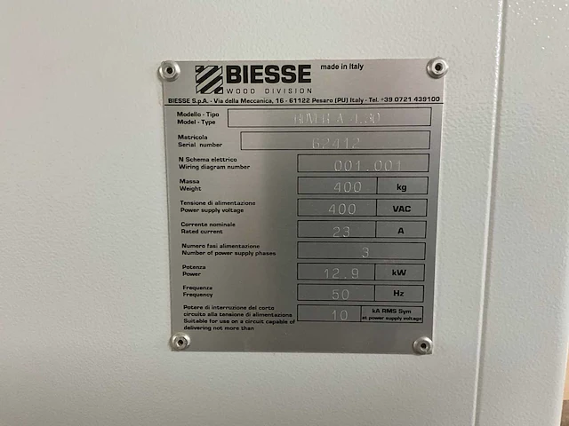 Biesse rover a4.30 cnc-bewerkingscentrum - afbeelding 16 van  24