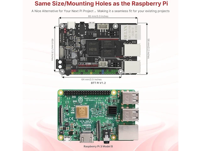 Bigtreetech pi v1.2-besturingskaart - afbeelding 3 van  7