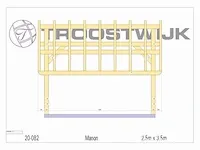 Bijgebouw europese douglas 3,5x2,5 - afbeelding 21 van  22