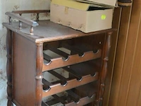Bijzettafeltjes 3 st, wijnrekje en div deco - afbeelding 2 van  4