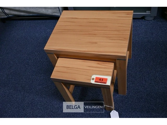 Bijzettafeltjes hout - afbeelding 1 van  1