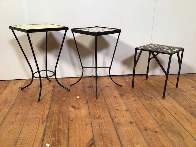 Bijzettafeltjes mozaïek (3x) - afbeelding 4 van  7