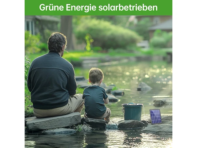 Biling 8 w vijverbeluchter op zonne-energie - afbeelding 3 van  4