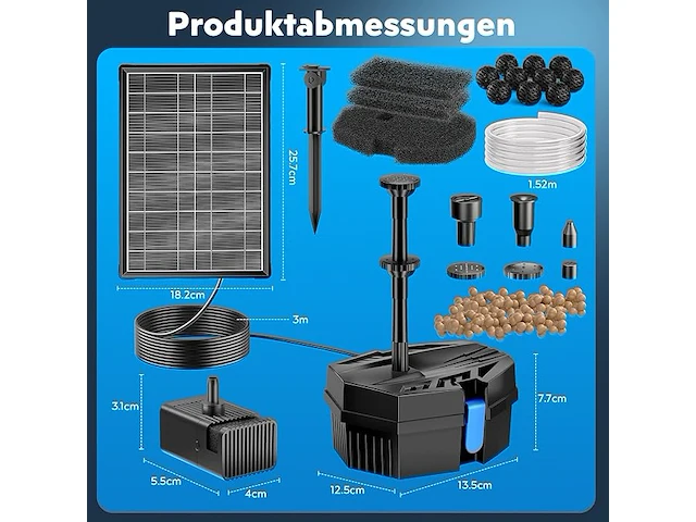 Biling vijverfilter op zonne-energie - afbeelding 3 van  4