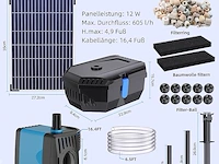Biling vijverfilter op zonne-energie - afbeelding 3 van  5