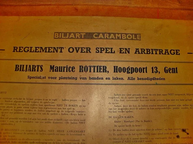 Biljart-rek (thissen - segers) - afbeelding 2 van  3